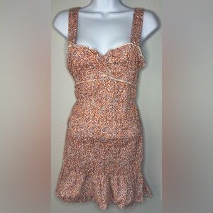 Zara Women’s Ditsy Floral Smocked Mini Dress Size XS